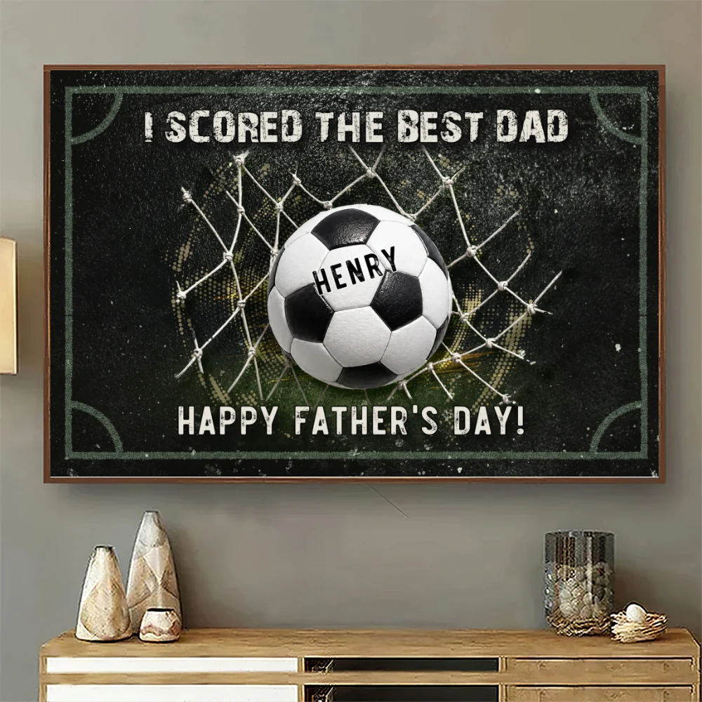 We Scored The Best Dad - Personalized Custom Poster - Image 7