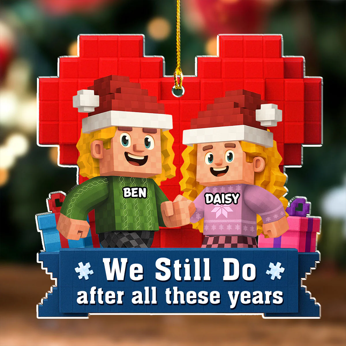 We Still Do - Personalized Custom Acrylic Ornament - Image 3