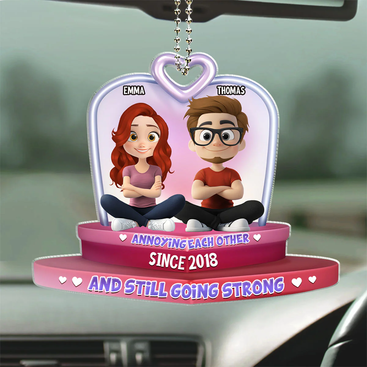 We Still Have Each Other - Personalized Custom Car Ornament - Image 3