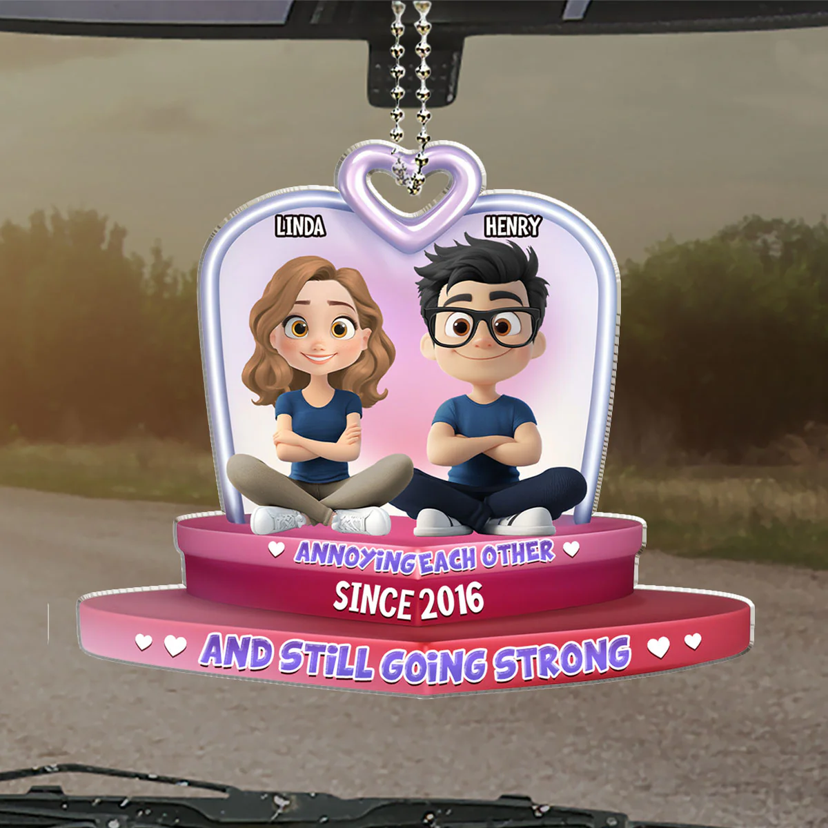 We Still Have Each Other - Personalized Custom Car Ornament - Image 5