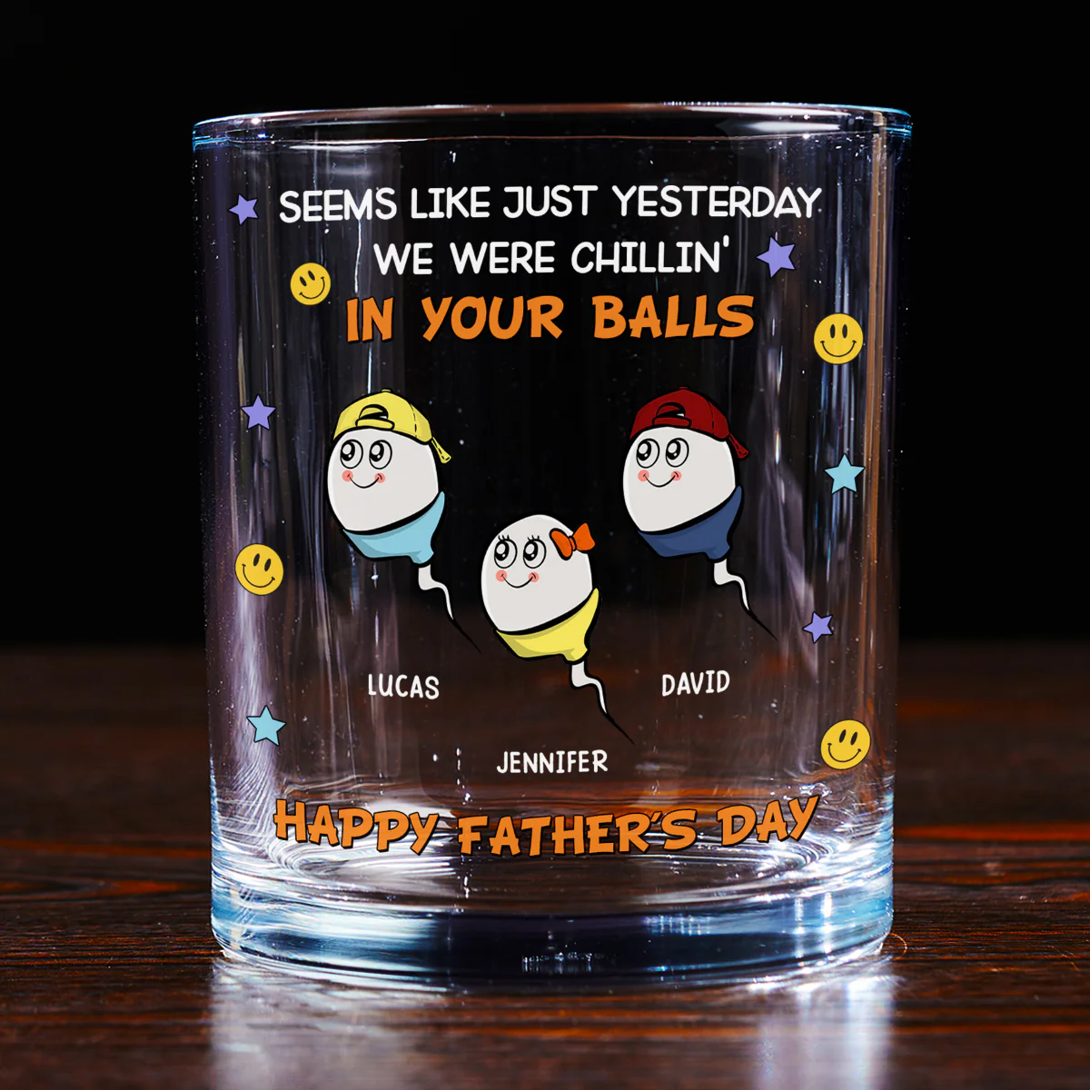 We Were Chilling - Personalized Custom Whiskey Glass - Image 3