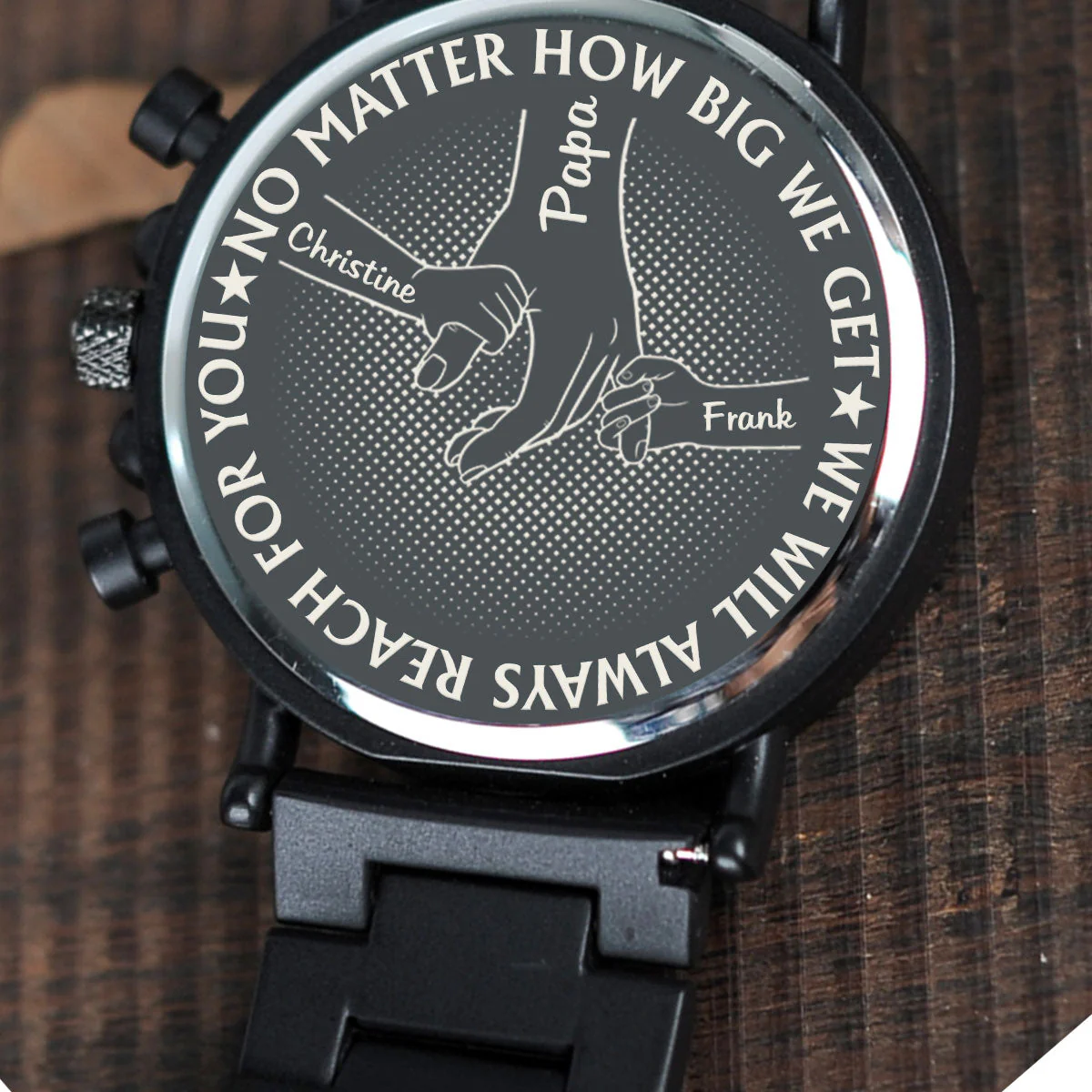 We Will Always Reach For You - Personalized Engraved Wooden Watches GQ026 - Image 2