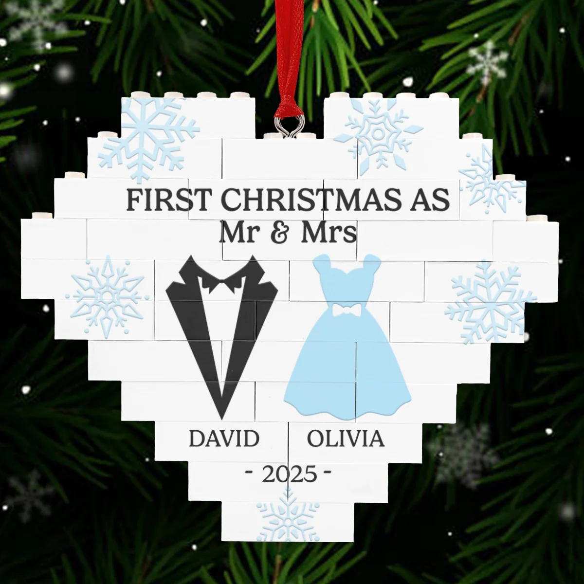 We Will Got This - Personalized Custom Heart Puzzle Ornament - Image 8