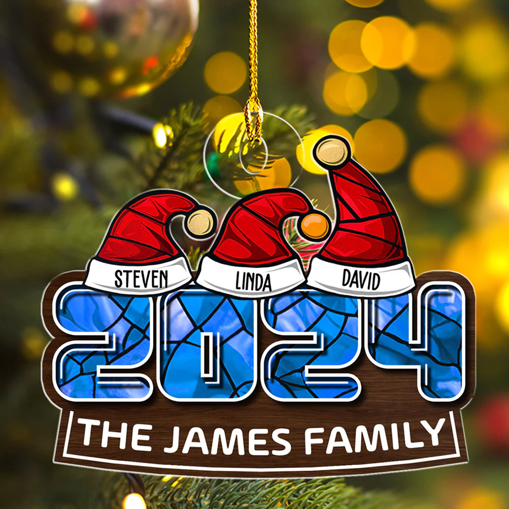 We Wish You A Merry Christmas - Personalized Custom Acrylic Ornament - Image 2