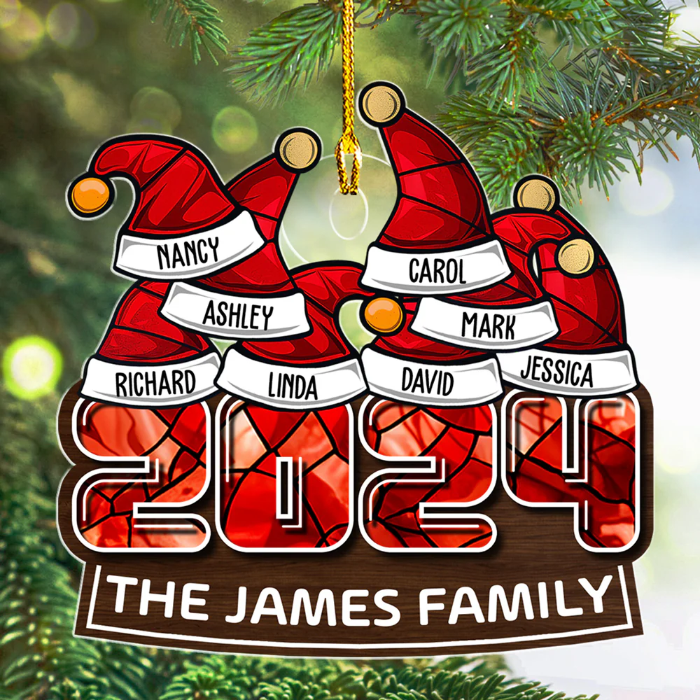 We Wish You A Merry Christmas - Personalized Custom Acrylic Ornament - Image 6