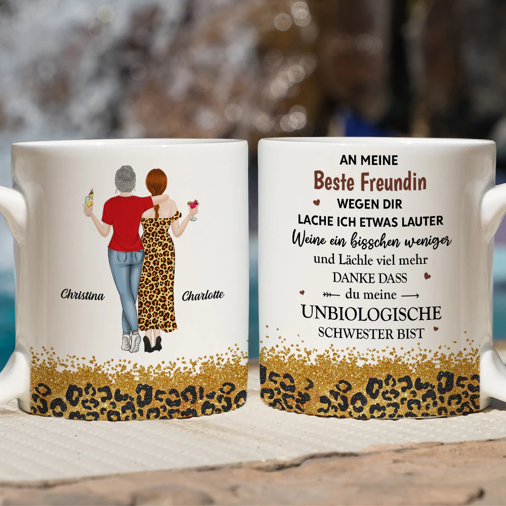 Wegen Dir Lache Ich Ein Bisschen Lauter – Personalisierte Kaffeetasse - Image 2