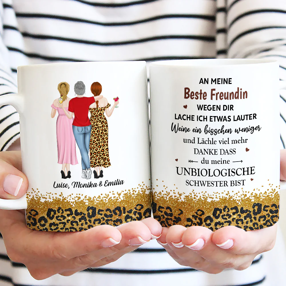 Wegen Dir Lache Ich Ein Bisschen Lauter – Personalisierte Kaffeetasse - Image 3