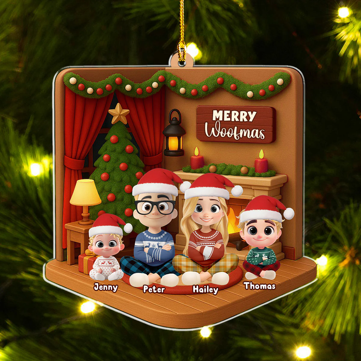 We Got The Christmas Joy - Personalized Custom 3D Effect Acrylic Ornament - Image 5