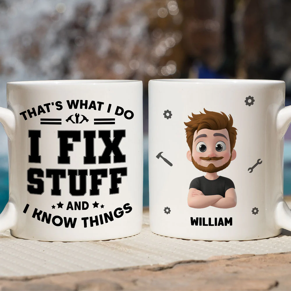 What I Do - Personalized Custom Coffee Mug - Image 2