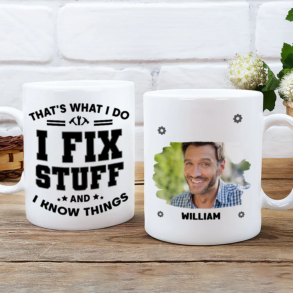 What I Do Photo - Personalized Custom Coffee Mug - Image 2