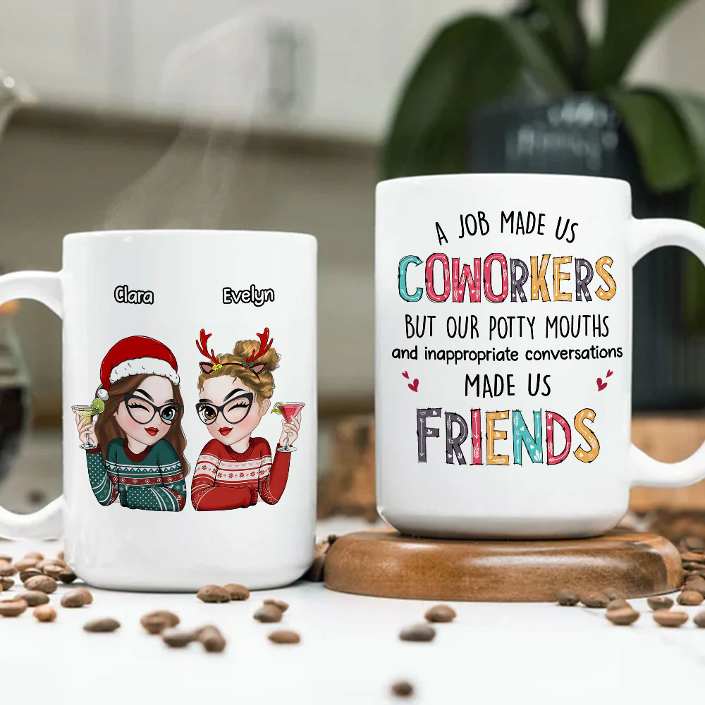 What Made Us Friends - Personalized Custom Coffee Mug - Image 4
