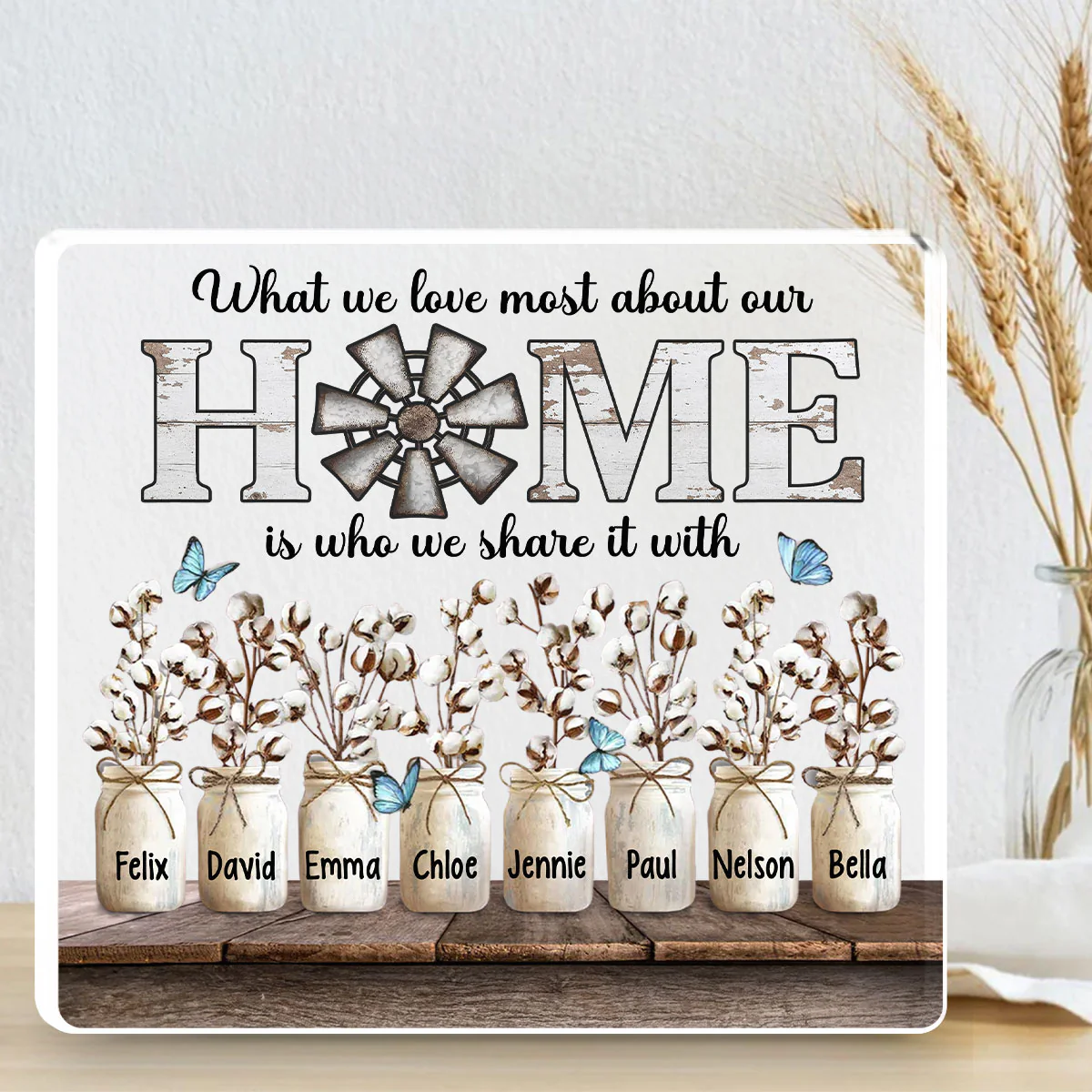 What We Love Most About Our Home - Personalized Custom Acrylic Plaque - Image 4
