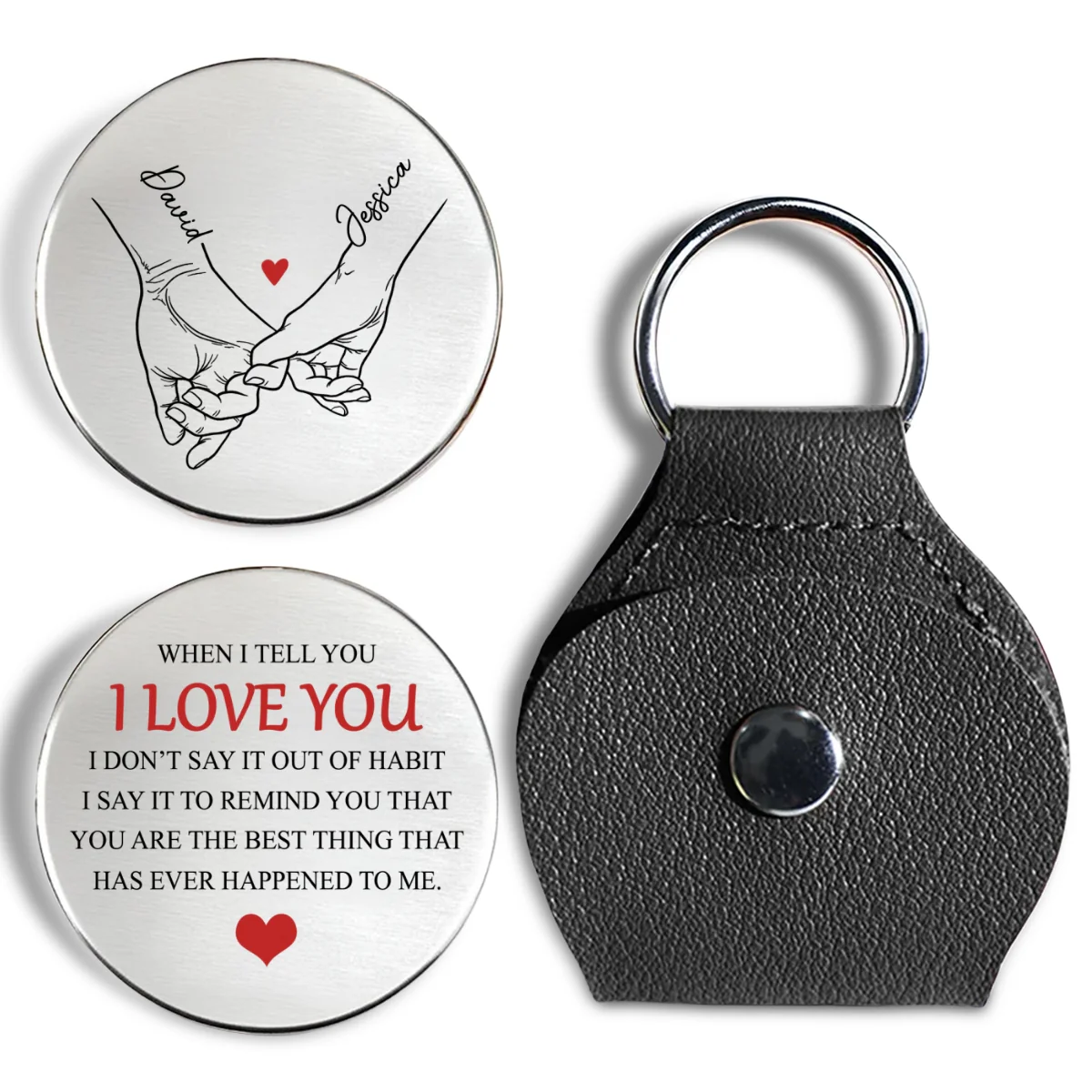 When I Tell You I Love You - Personalized Custom Pocket Hug - Image 7