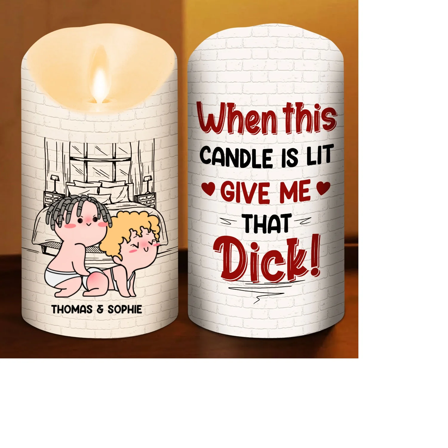 When This Candle Is Lit - Personalized Custom LED Candle - Image 6