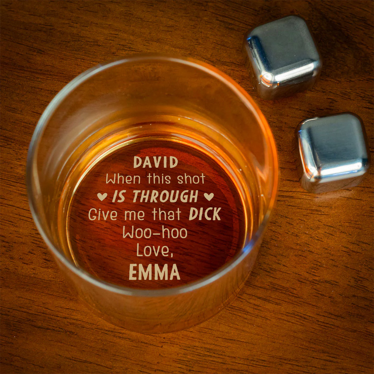 When This Shot Is Through Give Me That D - Personalized Custom Engraved Whiskey Glass - Image 4