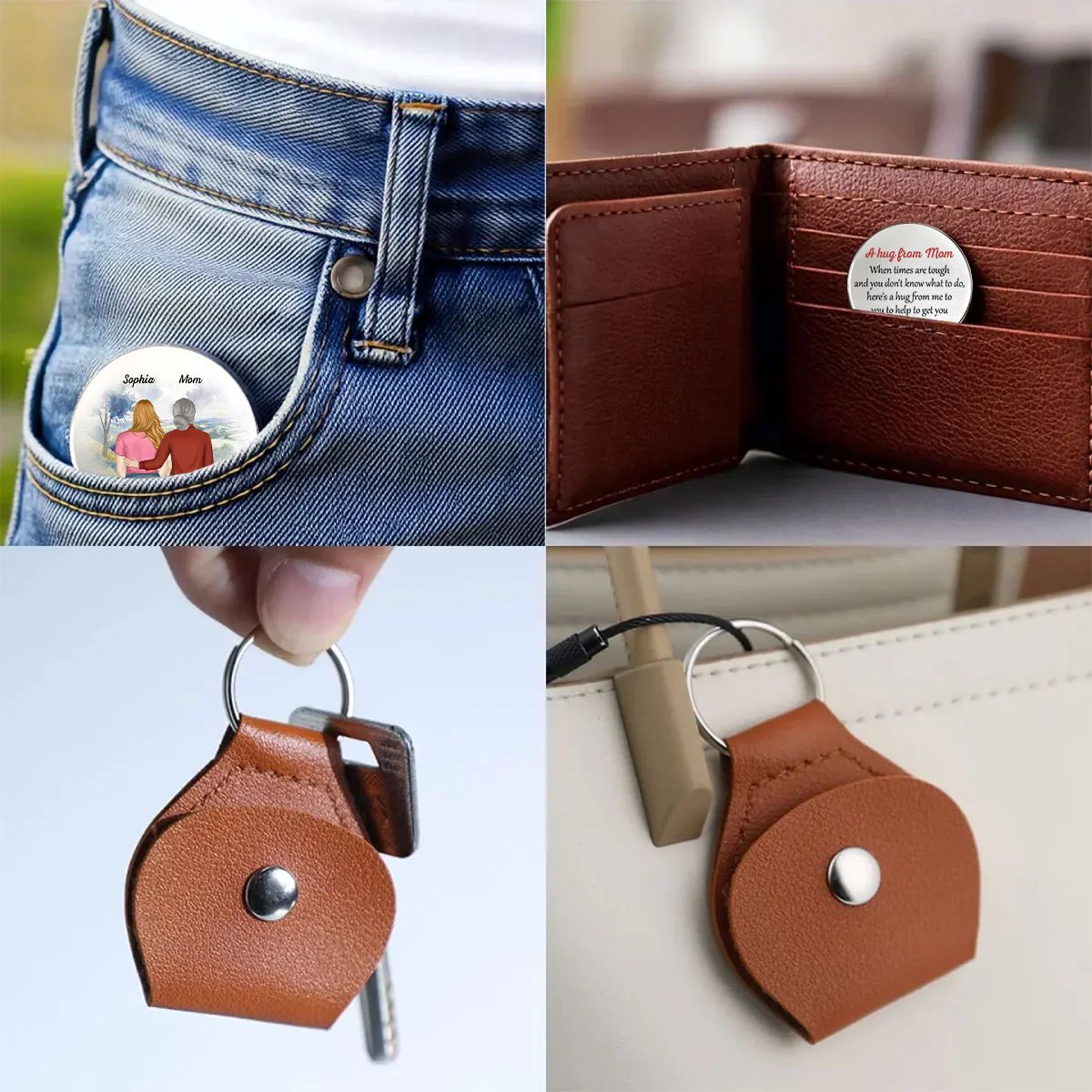 When Times Are Tough - Personalized Custom Pocket Hug - Image 4