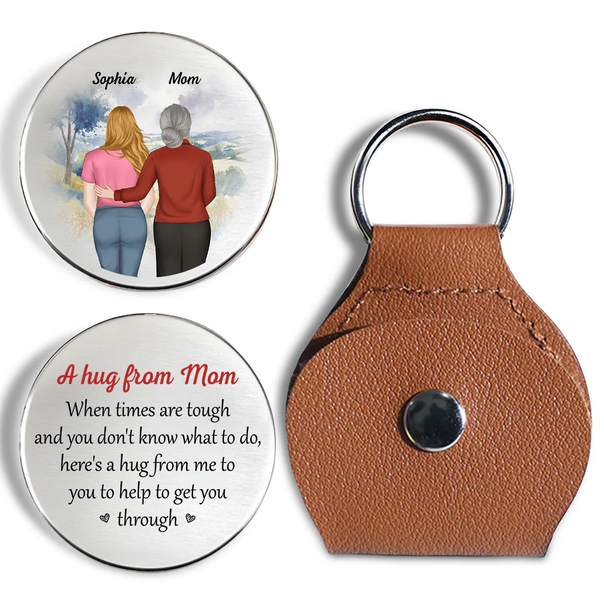 When Times Are Tough - Personalized Custom Pocket Hug - Image 5