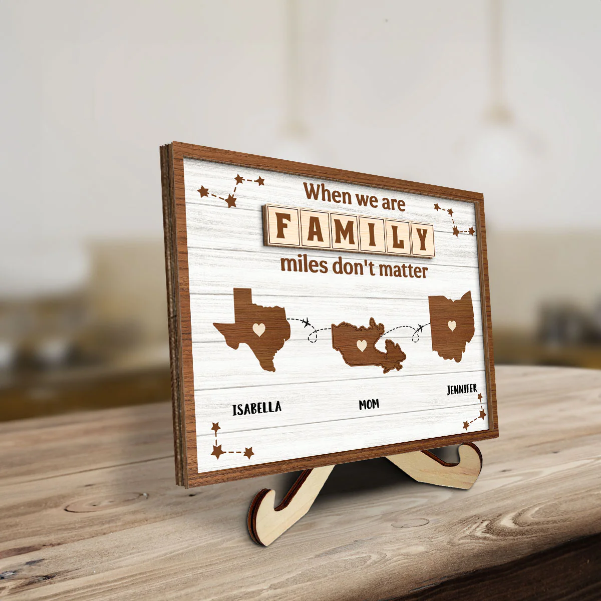 When You Are Family - Personalized Custom Wooden Plaque - Image 2