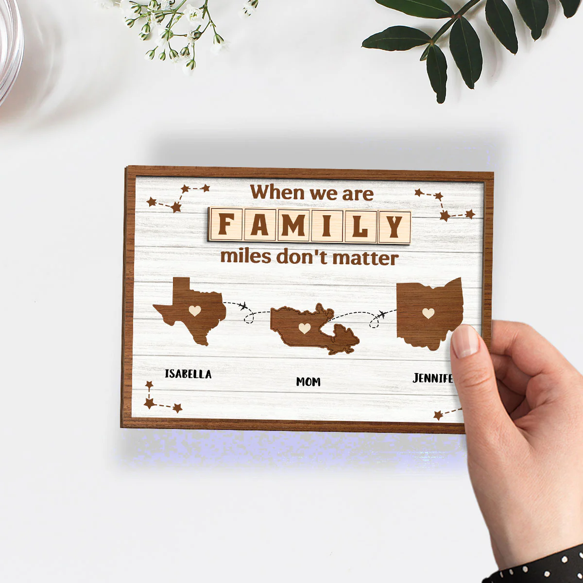 When You Are Family - Personalized Custom Wooden Plaque - Image 4