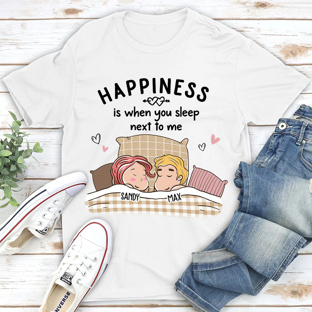 When You Sleep Next To Me - Personalized Custom Classic T-shirt - Image 2