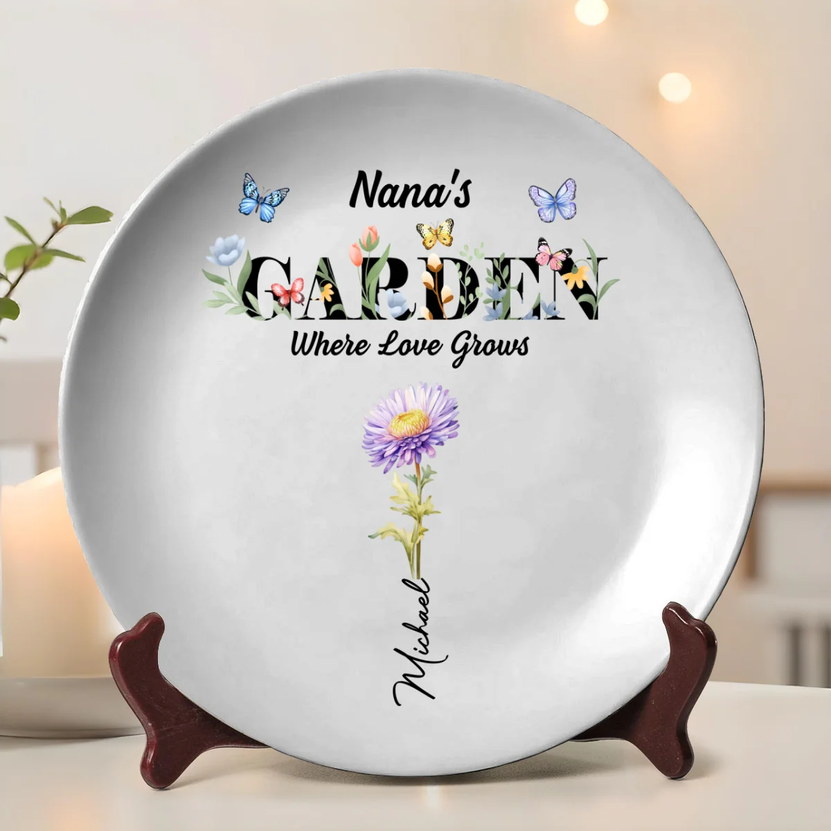 Where Love Grows - Personalized Custom Plate - Image 6