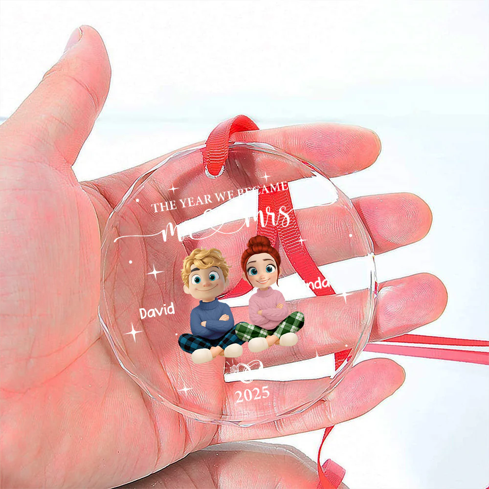 Where Our Forever Journey Began - Personalized Custom Glass Ornament - Image 4