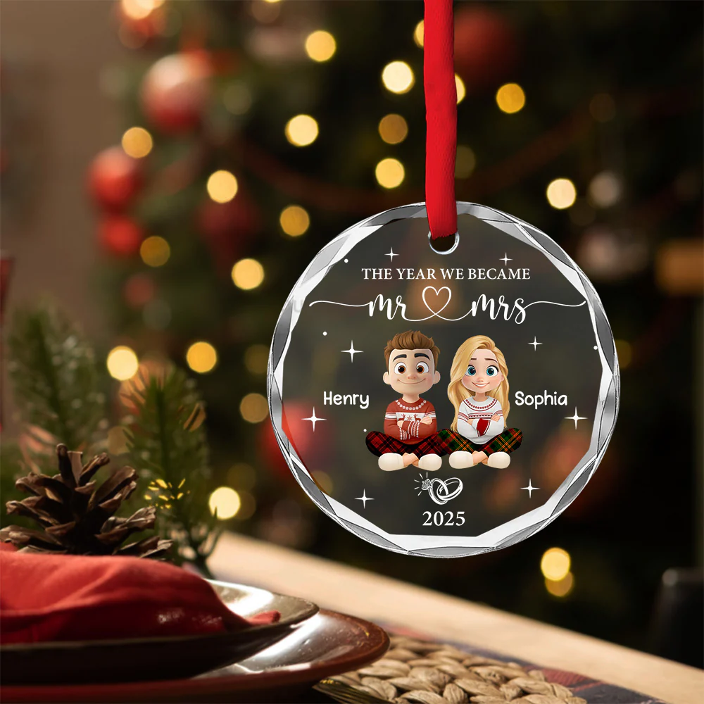 Where Our Forever Journey Began - Personalized Custom Glass Ornament - Image 5