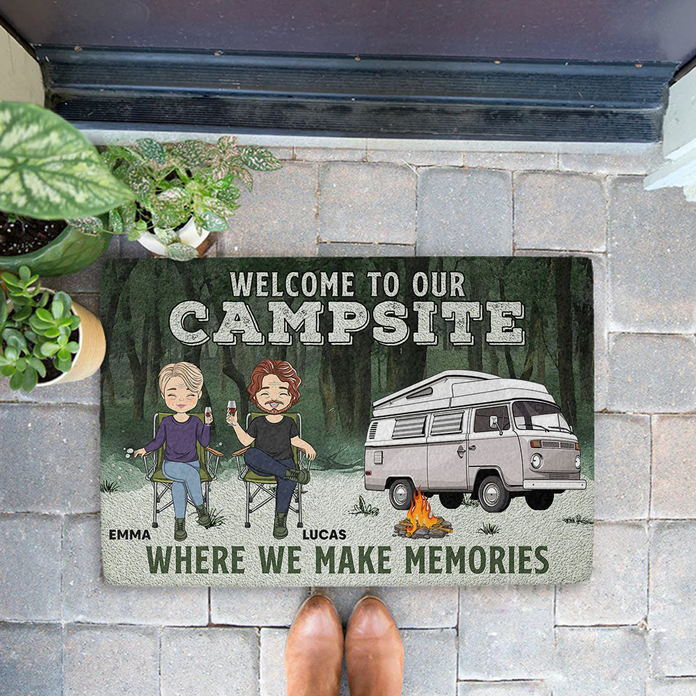 Where We Make Memories - Personalized Custom Doormat - Image 2