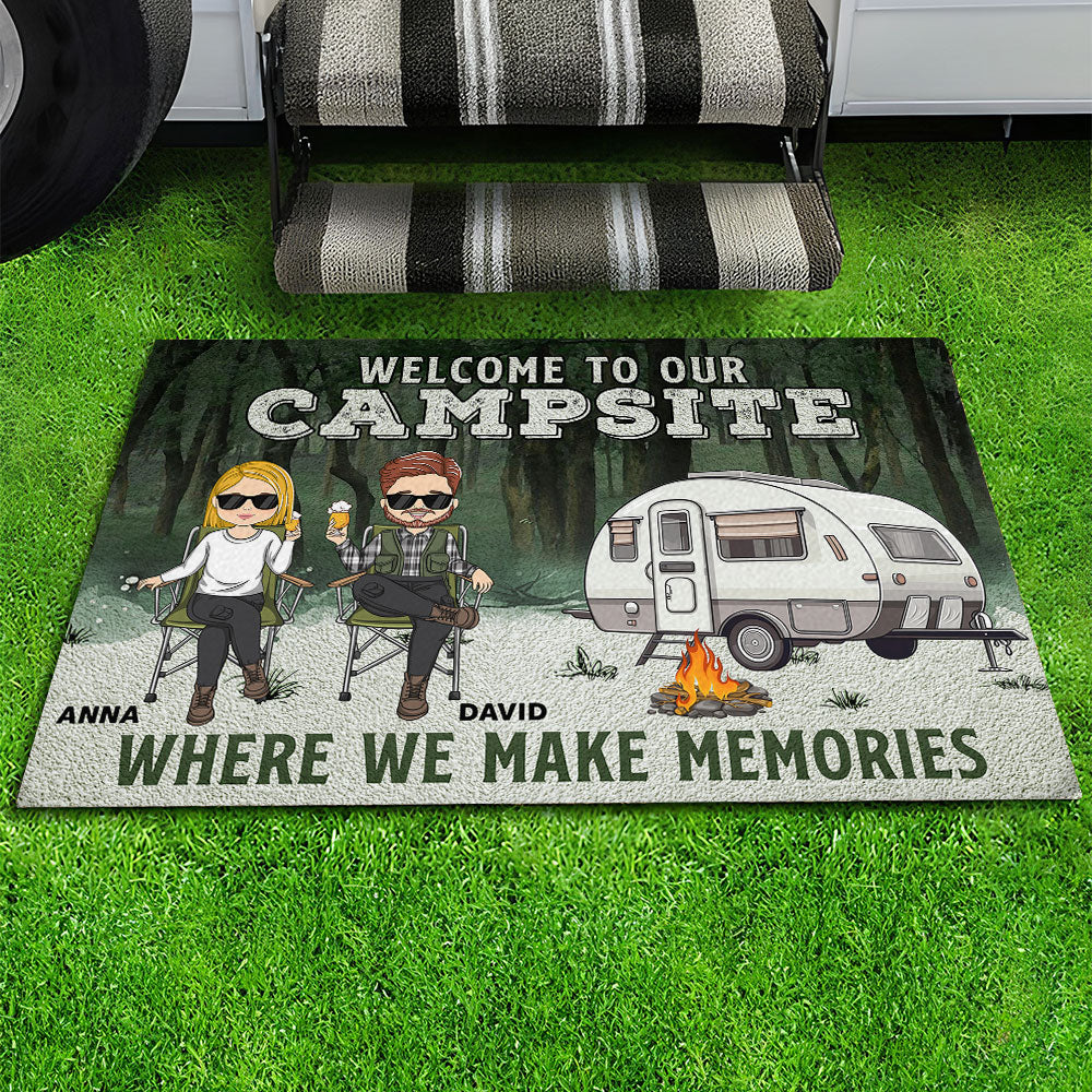 Where We Make Memories - Personalized Custom Doormat - Image 4