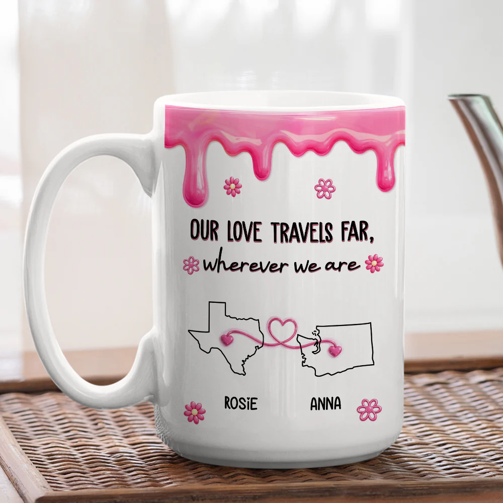 Wherever We Are - Personalized Custom Coffee Mug - Image 4