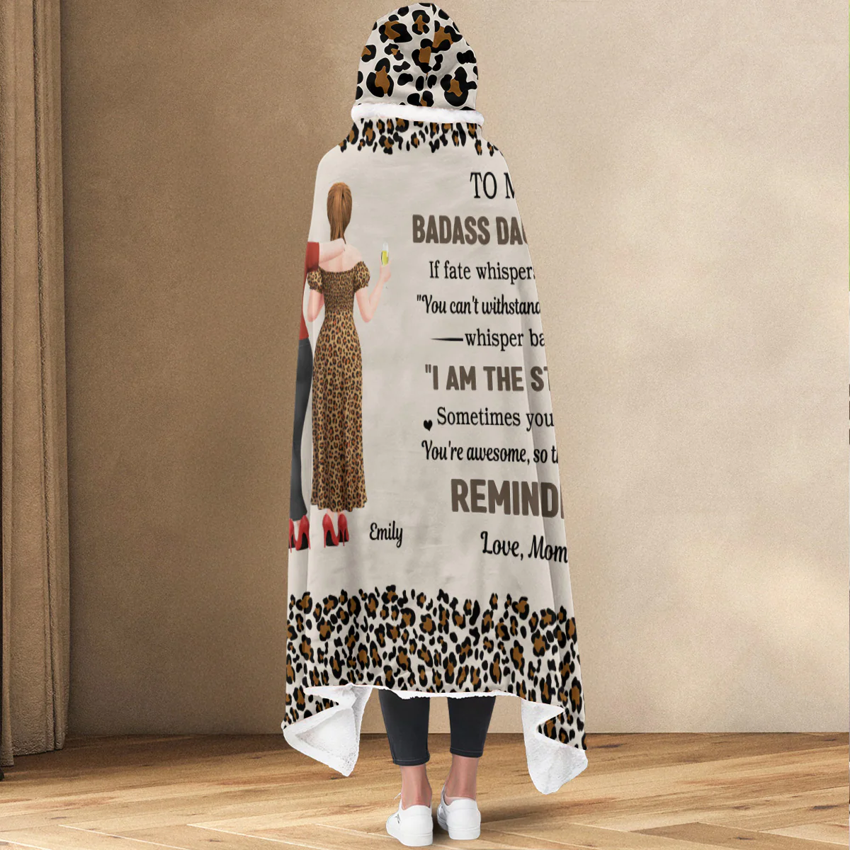 Whisper Back - Personalized Custom Hooded Blanket - Image 4