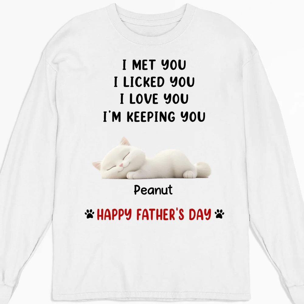 White Ver We Licked And Love You Ver Cat - Personalized Custom Shirt - Image 12