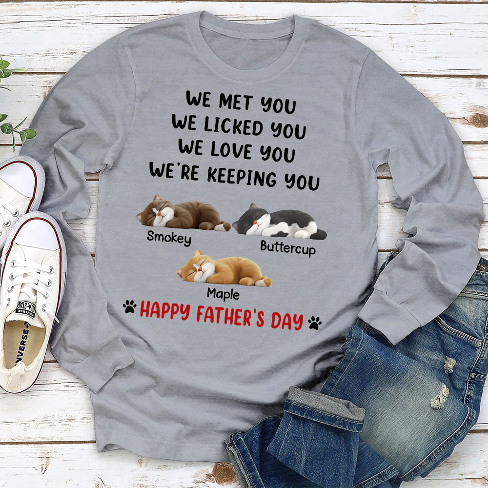 White Ver We Licked And Love You Ver Cat - Personalized Custom Shirt - Image 4