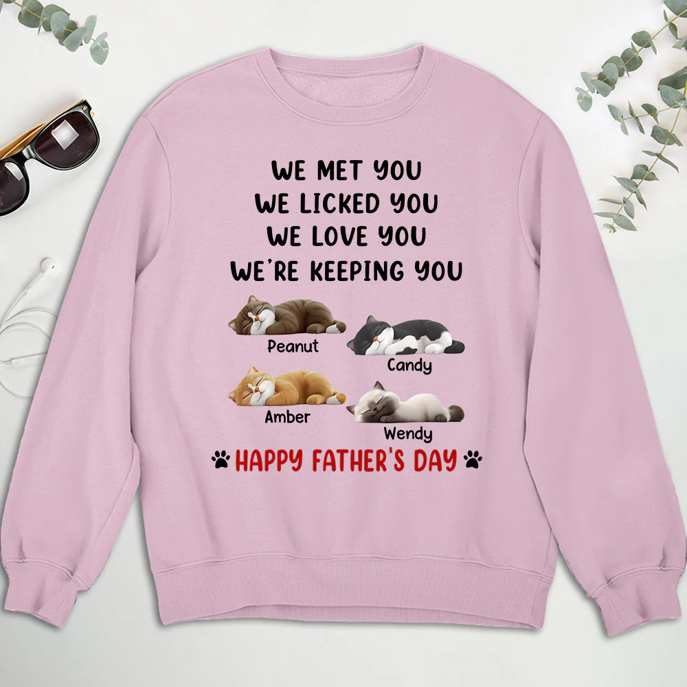 White Ver We Licked And Love You Ver Cat - Personalized Custom Shirt - Image 7