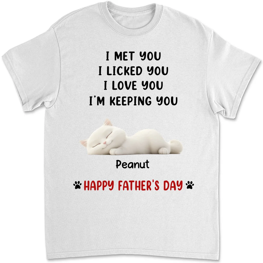 White Ver We Licked And Love You Ver Cat - Personalized Custom Shirt - Image 8