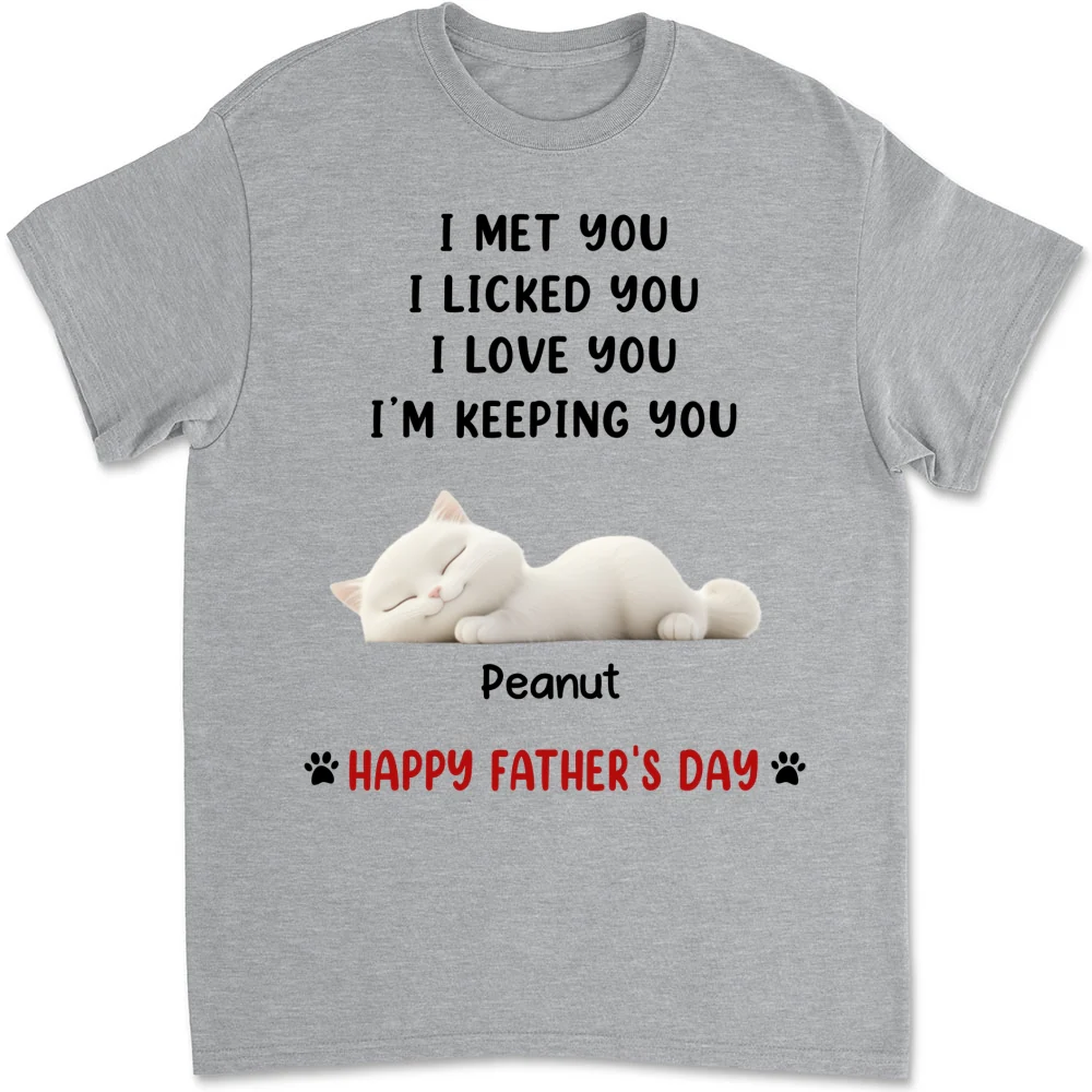White Ver We Licked And Love You Ver Cat - Personalized Custom Shirt - Image 9