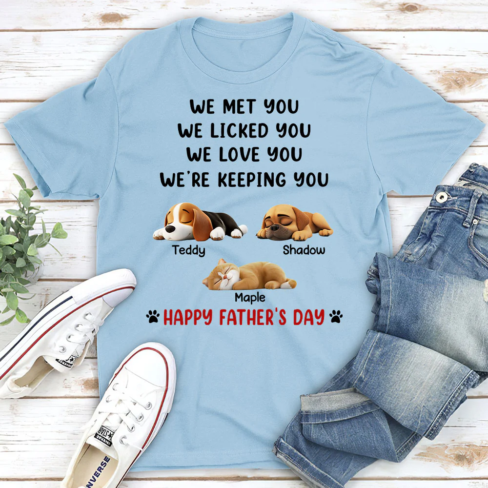 White Ver We Licked And Love You Ver Pet - Personalized Custom Shirt - Image 2