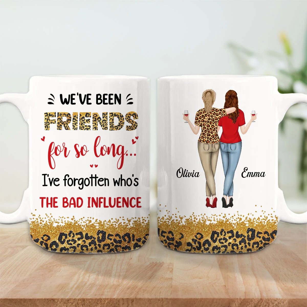 Who Is The Bad Influence Now - Personalized Custom Coffee Mug - Image 4