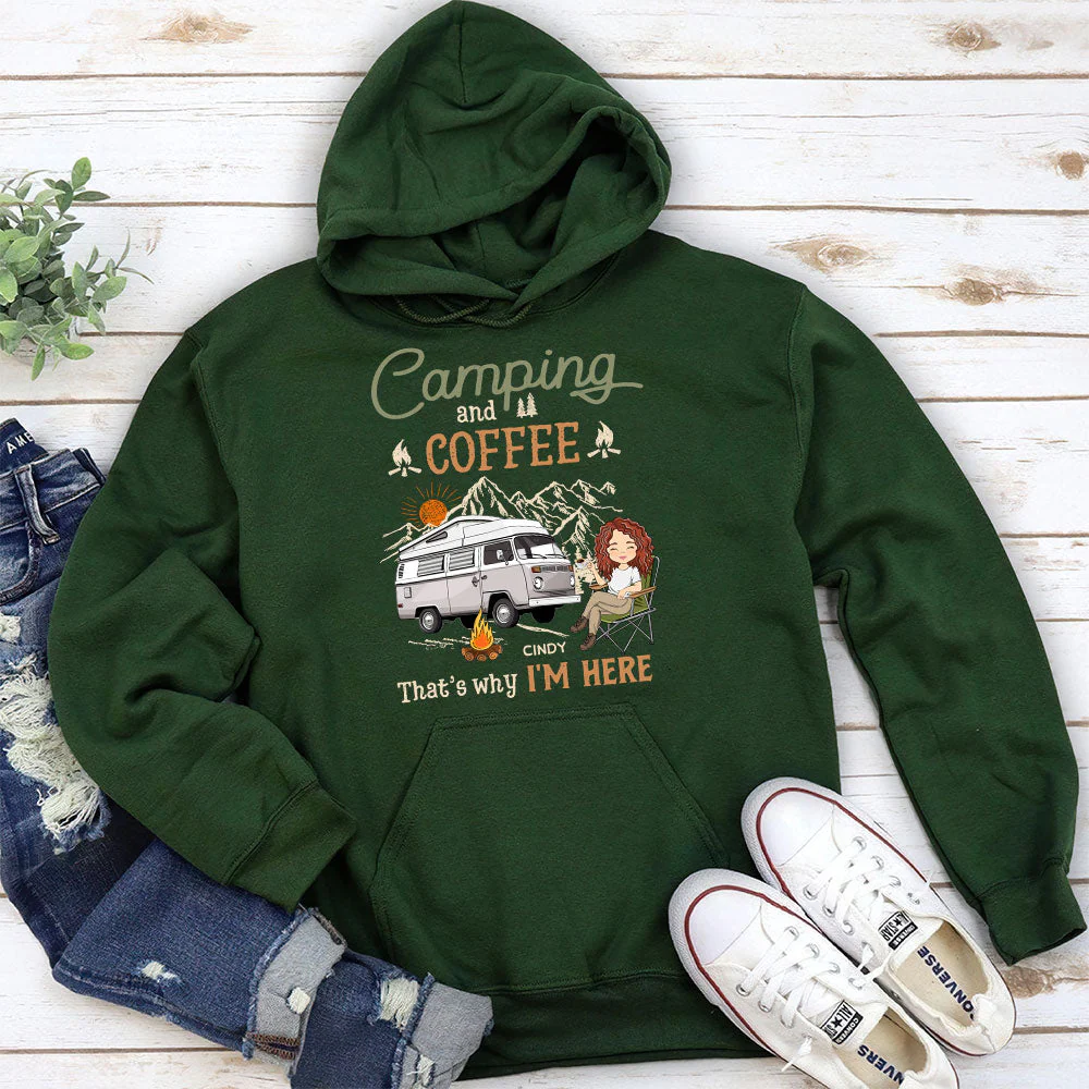 Why Im Here - Personalized Custom Hoodie - Image 3