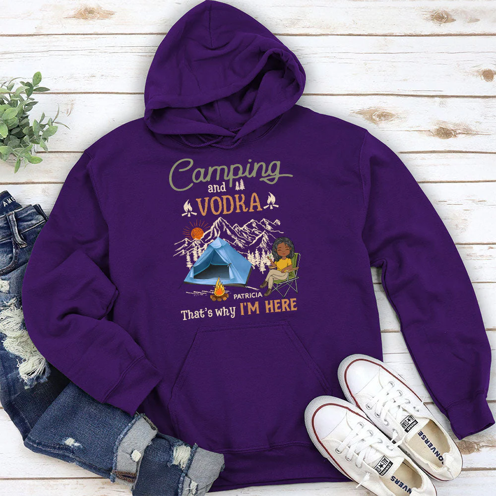 Why Im Here - Personalized Custom Hoodie - Image 5