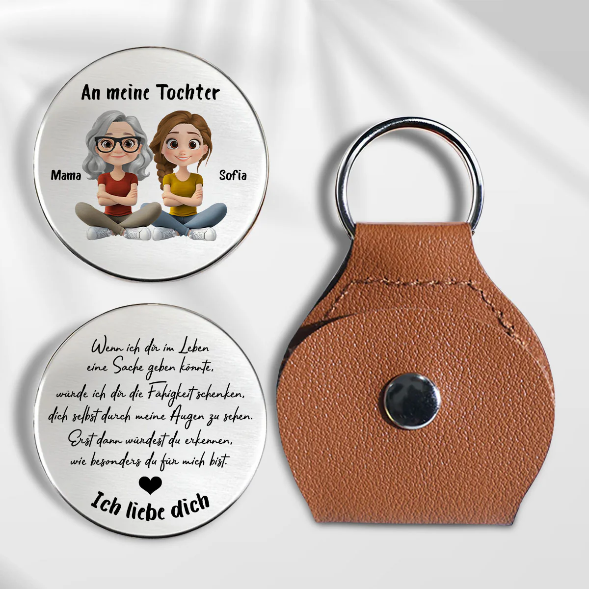 Wie Besonders Du Bist - Personalisierter Taschen-Umarmungsanhänger