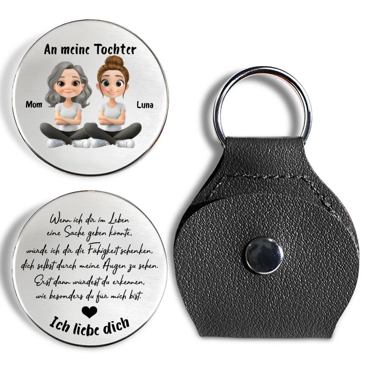 Wie Besonders Du Bist - Personalisierter Taschen-Umarmungsanhänger - Image 7