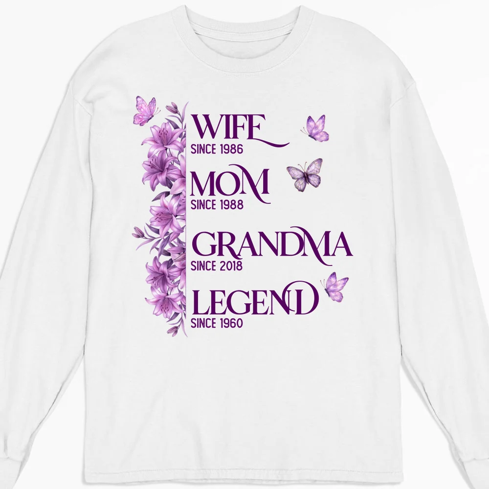 Wife Mom Grandma Legend - Personalized Custom Shirt - Image 13