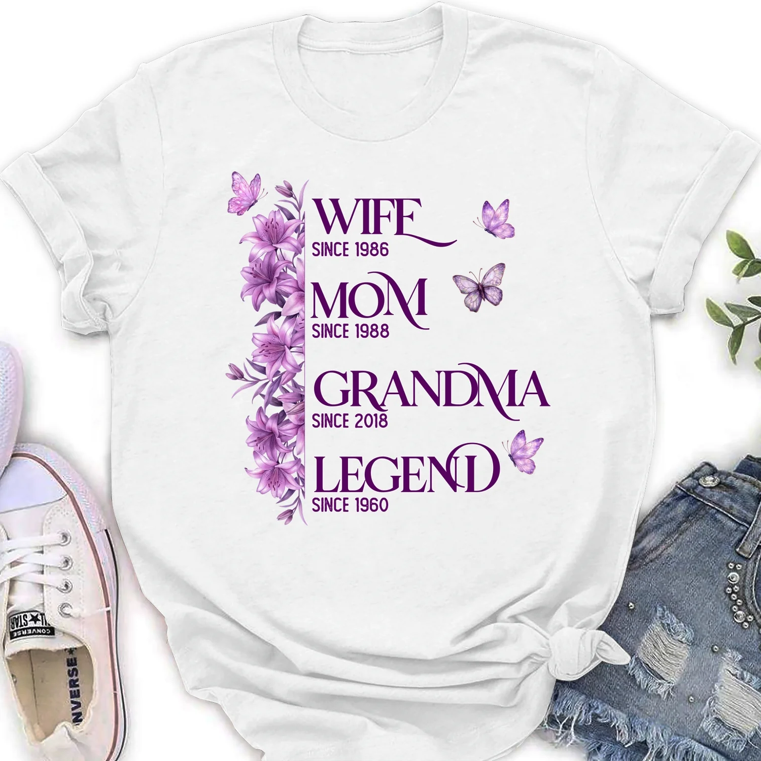 Wife Mom Grandma Legend - Personalized Custom Shirt - Image 14