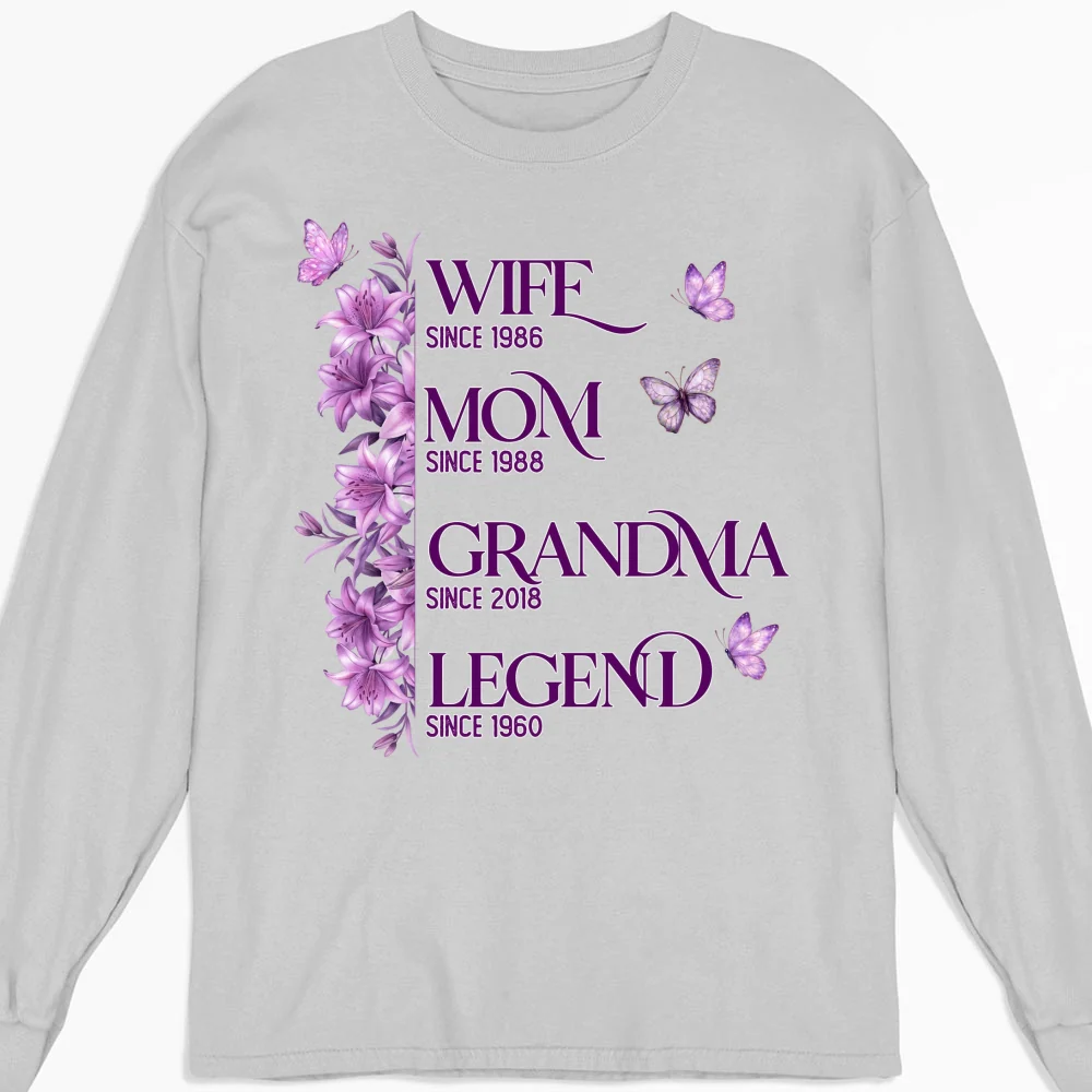 Wife Mom Grandma Legend - Personalized Custom Shirt - Image 15