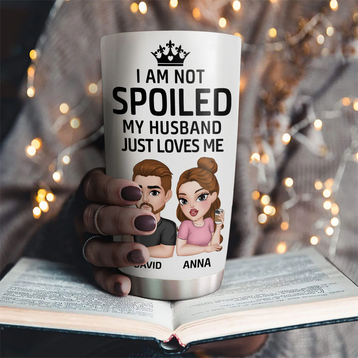 Wife Nutrition Facts - Personalized Custom Tumbler - Image 2