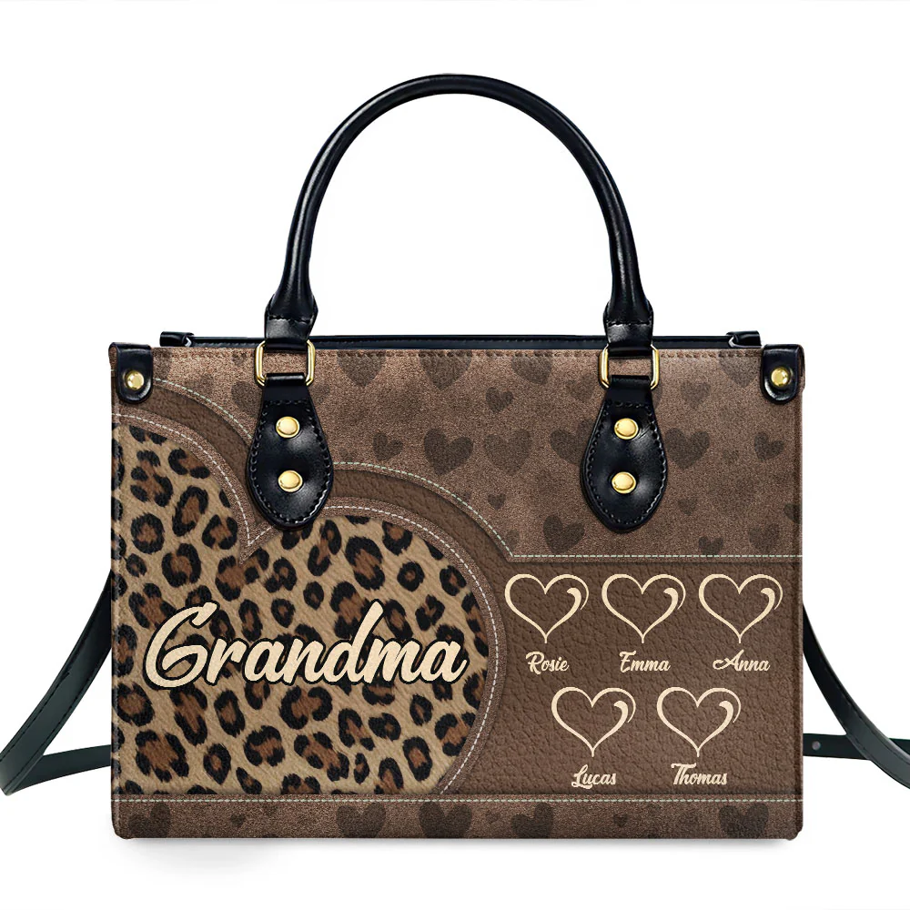 Wild At Heart Names - Personalized Custom Leather Bag