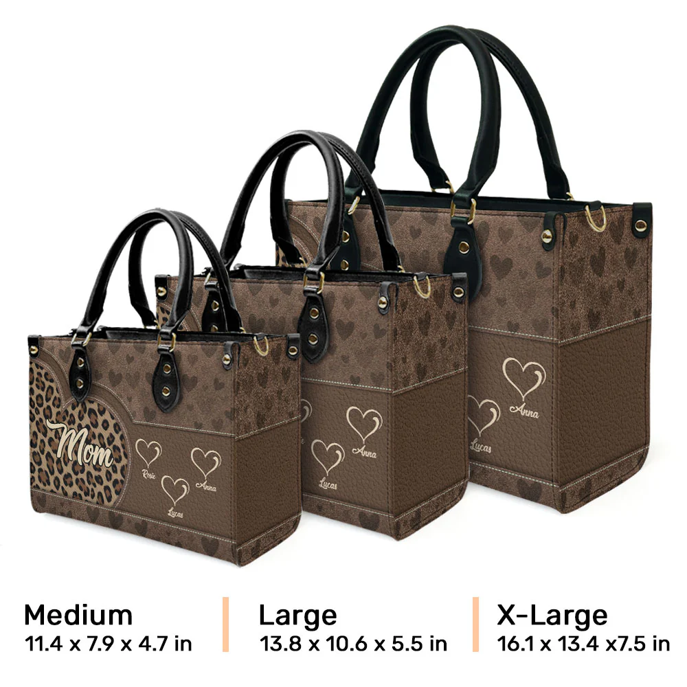 Wild At Heart Names - Personalized Custom Leather Bag - Image 3