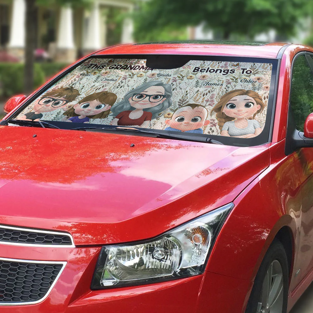Wildflower Garden - Personalized Custom Car Sunshade - Image 3