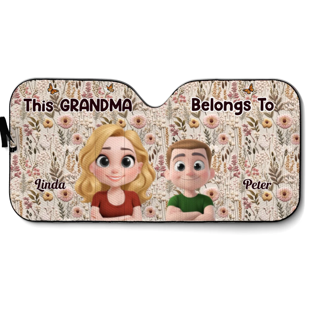 Wildflower Garden - Personalized Custom Car Sunshade - Image 9